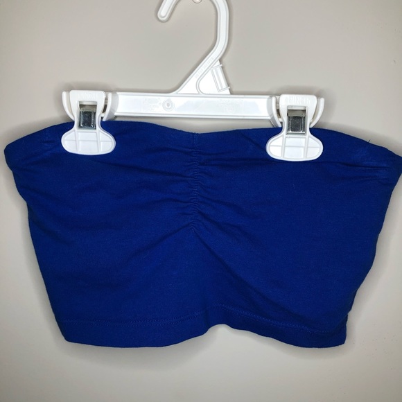 Blue Halter Crop Top - Picture 8 of 9